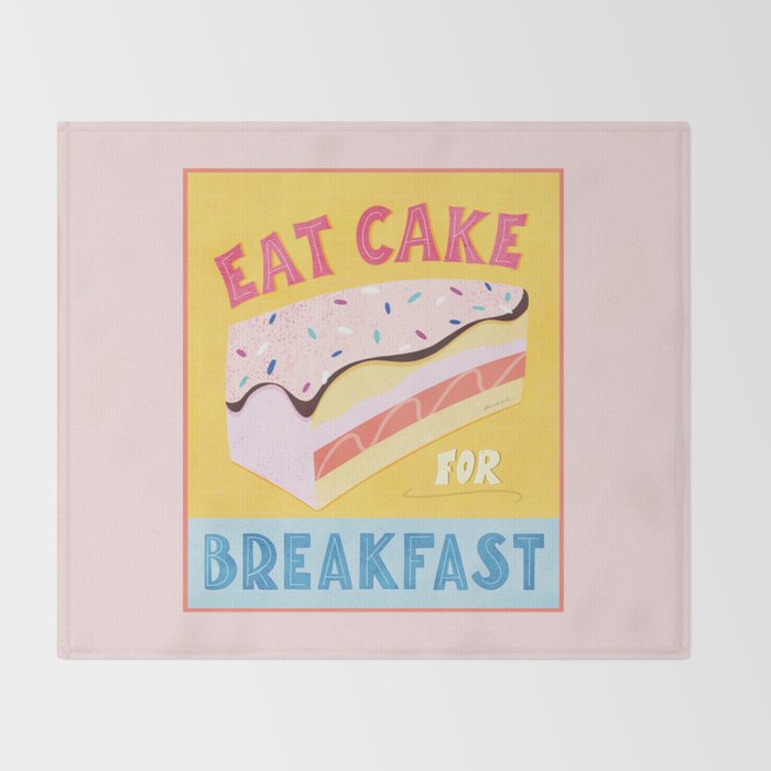 Eat Cake for Breakfast Throw Blanket Gallery Image 2