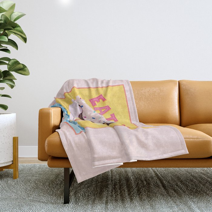 Eat Cake for Breakfast Throw Blanket Gallery Image 1