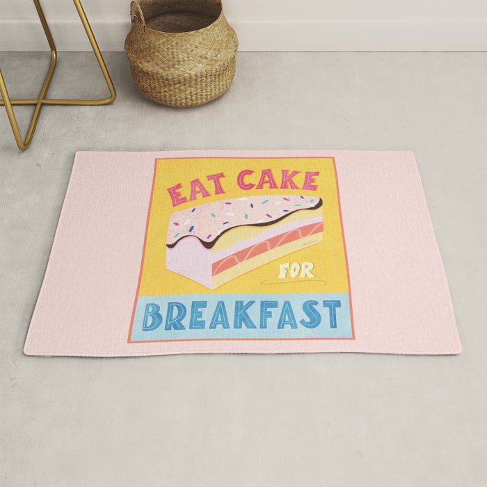 Eat Cake for Breakfast Rug Gallery Image 1
