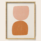 Terracotta Mid Century Modern Abstract Serving Tray Gallery Image 1