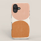 Terracotta Mid Century Modern Abstract iPhone Case Gallery Image 1