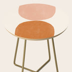 Terracotta Mid Century Modern Abstract Side Table Gallery Image 2