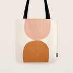 Terracotta Mid Century Modern Abstract Tote Bag Gallery Image 1