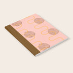 Abstract Fields in Peach Pink & Brown Notebook Gallery Image 2