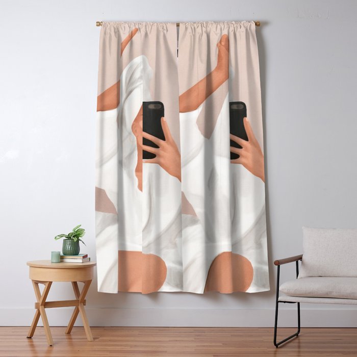 Morning Selfie Window Curtain Gallery Image 5