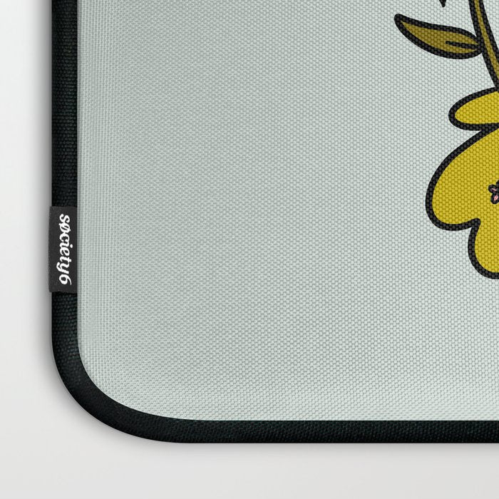 Aquarius Flower Laptop Sleeve Gallery Image 3