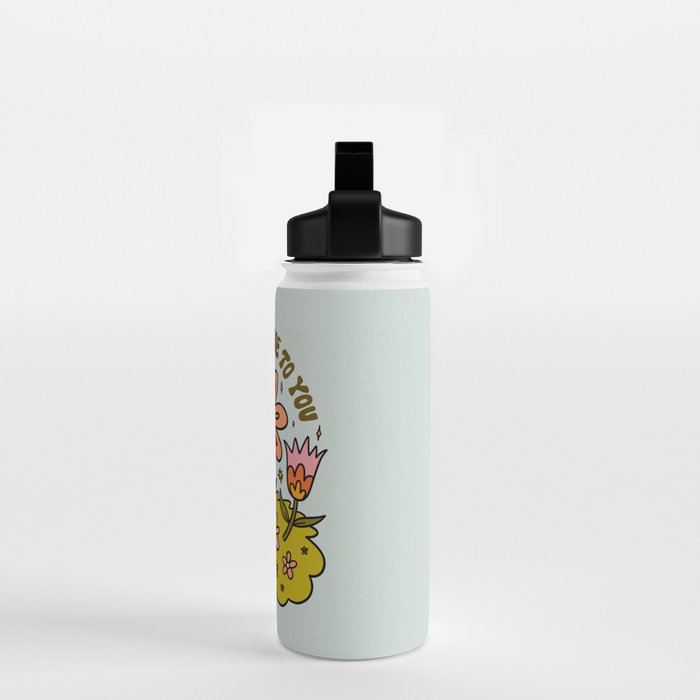 Aquarius Flower Water Bottle Gallery Image 2