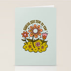 Aquarius Flower Stationery Card Gallery Image 2