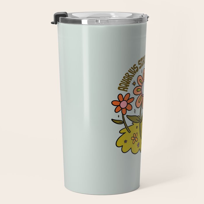 Aquarius Flower Travel Mug Gallery Image 3
