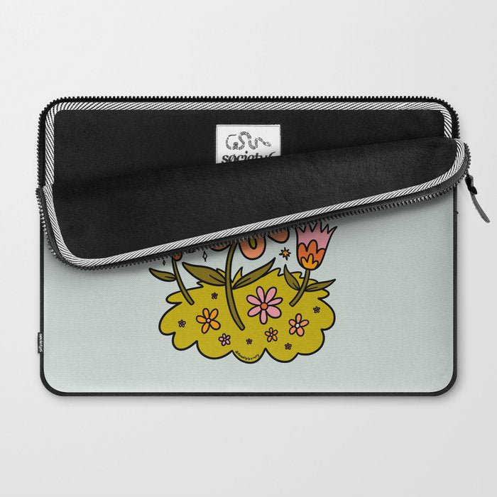 Aquarius Flower Laptop Sleeve Gallery Image 2