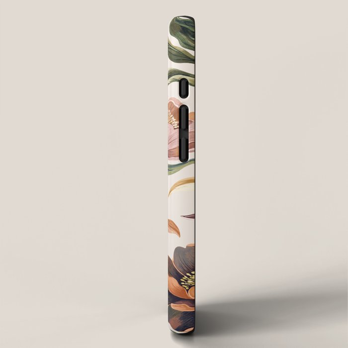 Hand Painted Peony Florals iPhone Case Gallery Image 2