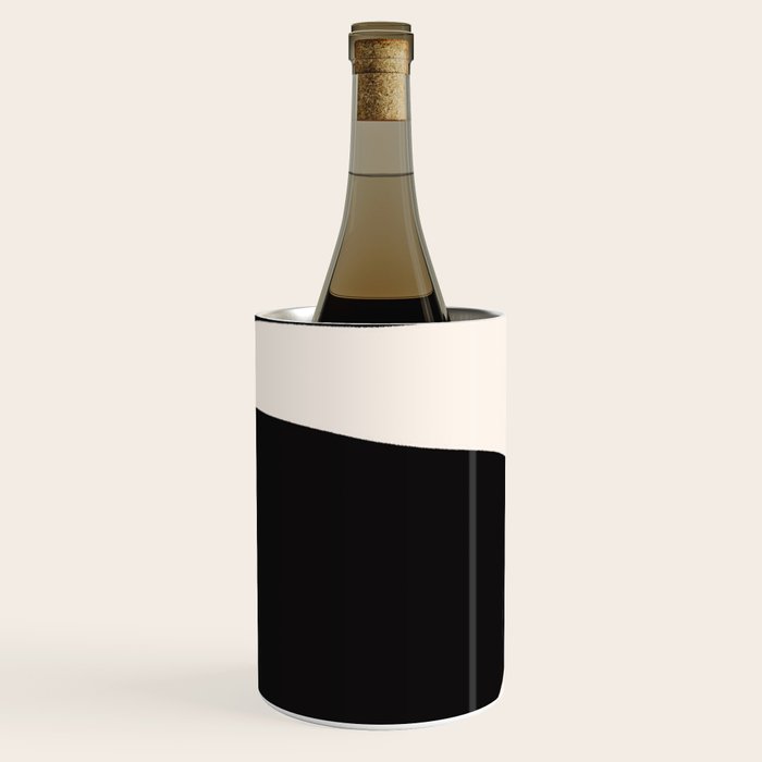 Black and White Abstract Minimal Shapes Wine Chiller Gallery Image 1