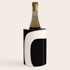 Black and White Abstract Minimal Shapes Wine Chiller Gallery Image 2