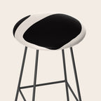 Black and White Abstract Minimal Shapes Stool Gallery Image 2