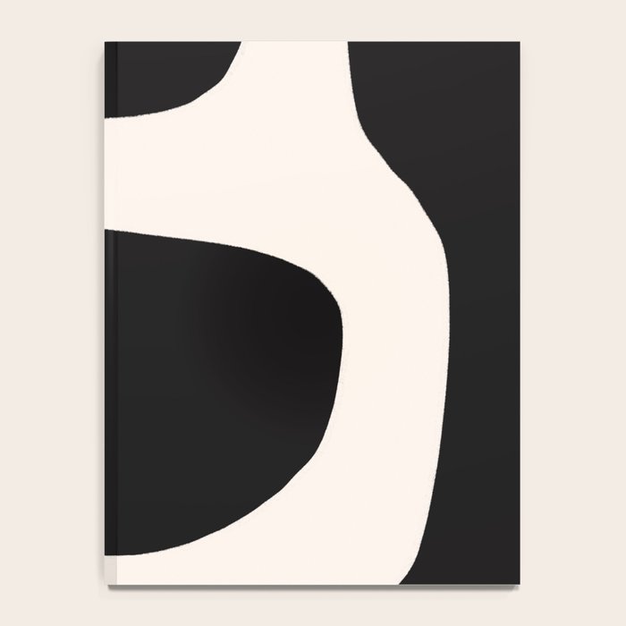 Black and White Abstract Minimal Shapes Notebook Gallery Image 4
