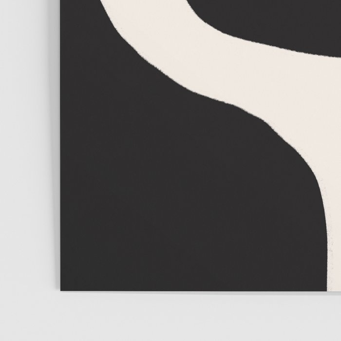 Black and White Abstract Minimal Shapes Poster Gallery Image 3