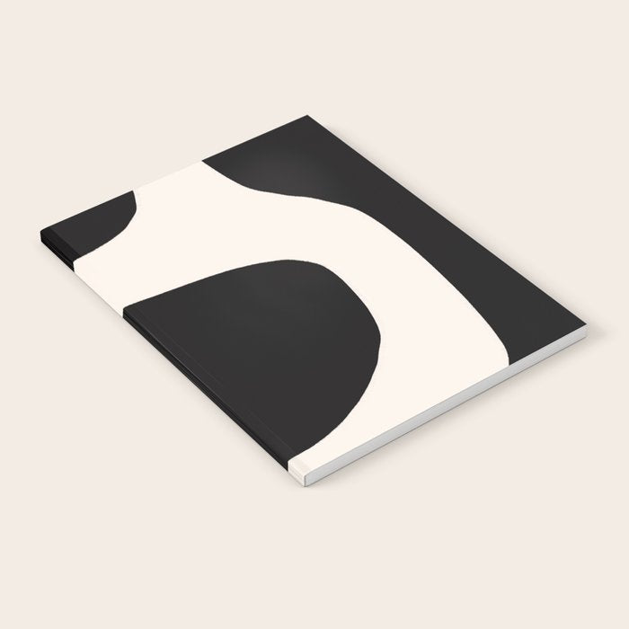 Black and White Abstract Minimal Shapes Notebook Gallery Image 1