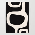 Black and White Abstract Minimal Shapes Poster Gallery Image 4