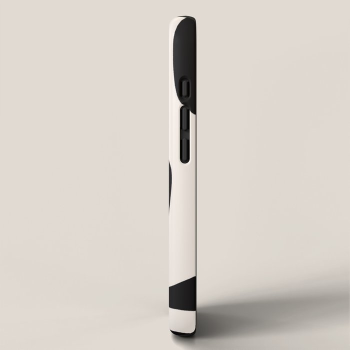 Black and White Abstract Minimal Shapes iPhone Case Gallery Image 2