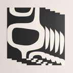 Black and White Abstract Minimal Shapes Wrapping Paper Gallery Image 3