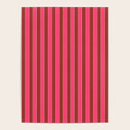 Bold Stripes Vertical Colorful Eclectic Lined Pink and Russet Pattern Poster Gallery Image 4