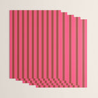 Bold Stripes Vertical Colorful Eclectic Lined Pink and Russet Pattern Wrapping Paper Gallery Image 3