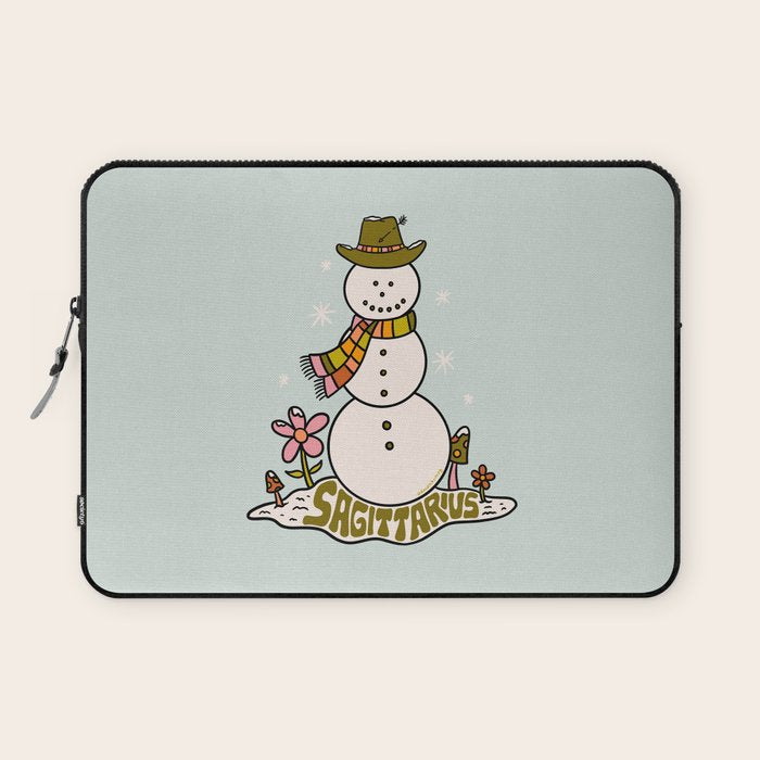 Sagittarius Snowman Laptop Sleeve Gallery Image 1