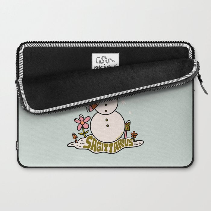 Sagittarius Snowman Laptop Sleeve Gallery Image 2