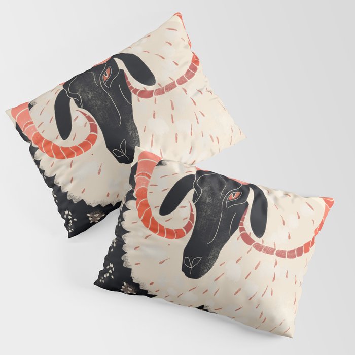 Majestic Ram Pillow Sham Gallery Image 3