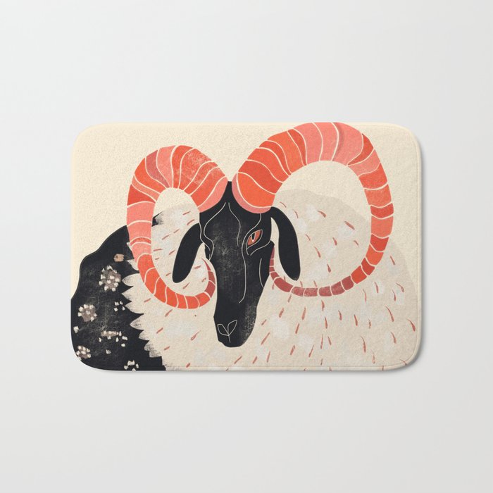 Majestic Ram Bath Mat Gallery Image 1