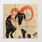 Majestic Ram Wood Wall Art Gallery Image 1