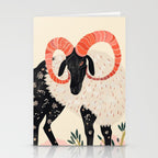 Majestic Ram Stationery Card Gallery Image 2