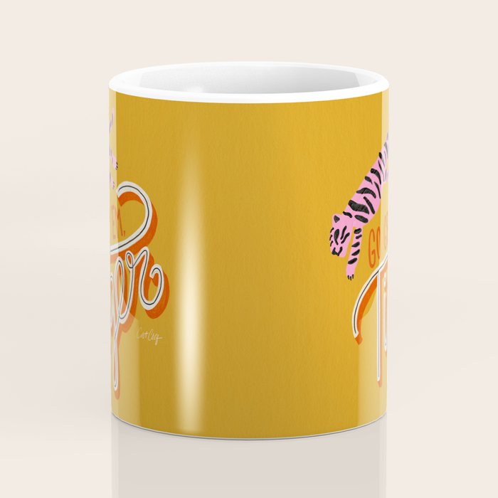 Go Get 'Em Tiger - Yellow Palette Coffee Mug Gallery Image 4