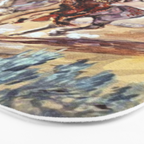 âIndian With Spear â by Charles M Russell Bath Mat Gallery Image 3