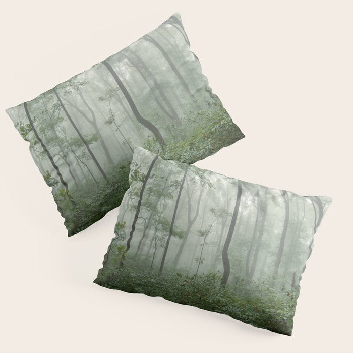 Smoky Mountain Summer Forest - National Park Nature Photography Pillow Sham Gallery Image 3