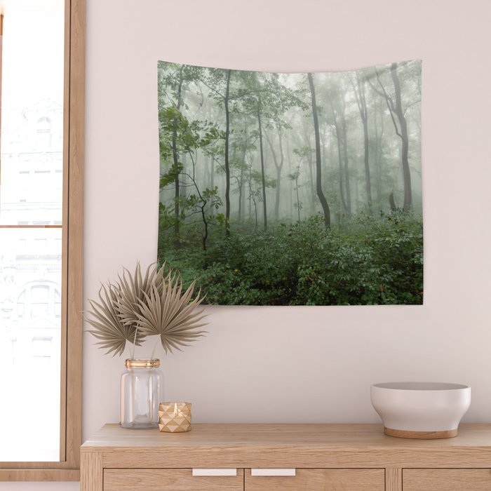 Smoky Mountain Summer Forest - National Park Nature Photography Wall Tapestry Gallery Image 2
