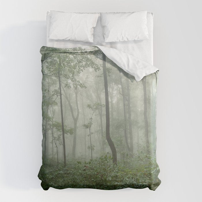 Smoky Mountain Summer Forest - National Park Nature Photography Duvet Cover Gallery Image 6