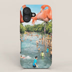 Flamingo Shore iPhone Case Gallery Image 1