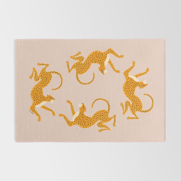 Leopard Race - pink Rug Gallery Image 2