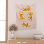 Leopard Race - pink Wall Tapestry Gallery Image 2
