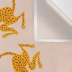 Leopard Race - pink Wall Tapestry Gallery Image 3