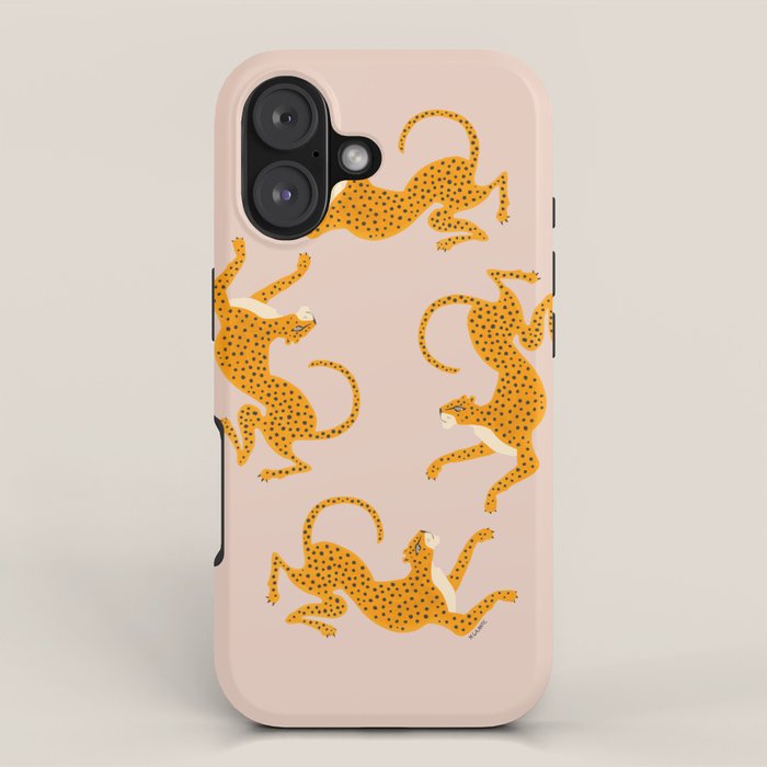 Leopard Race - pink iPhone Case Gallery Image 1