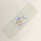  Catch of the Day - Playful Retro Sardine in fun stripes and dots Yoga Mat Gallery Image 1