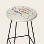  Catch of the Day - Playful Retro Sardine in fun stripes and dots Stool Gallery Image 2