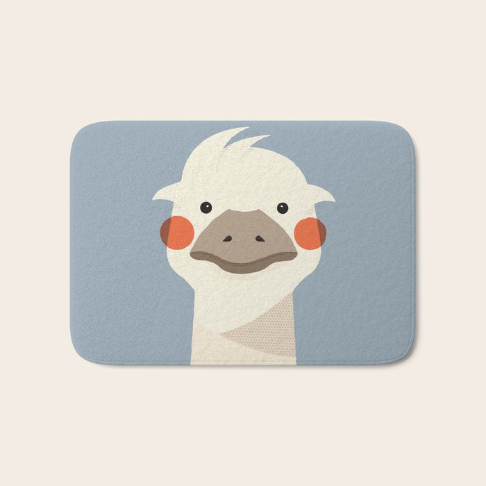 Emu, Animal Portrait Bath Mat Gallery Image 1