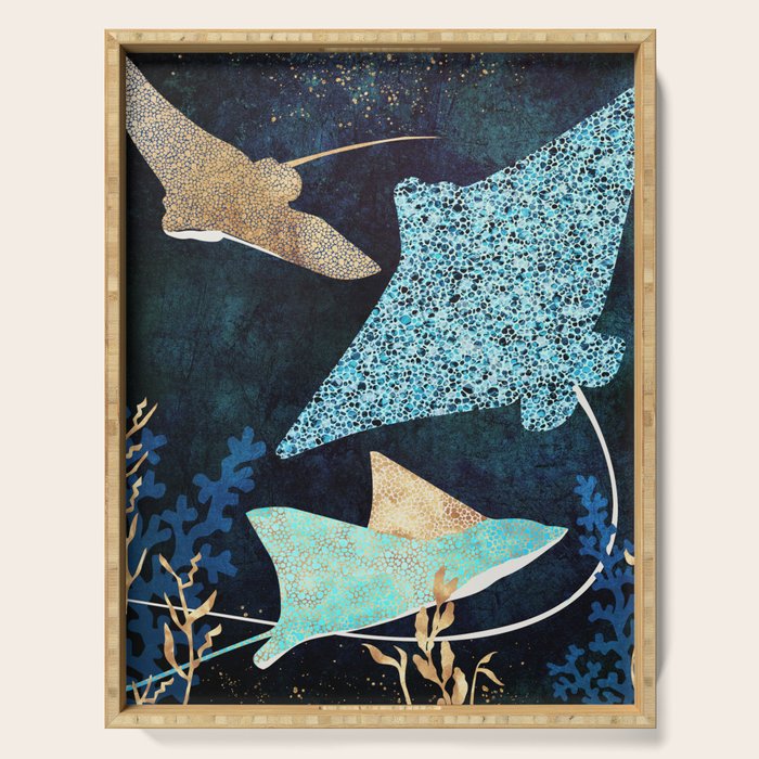 Metallic Stingray II Serving Tray Gallery Image 1