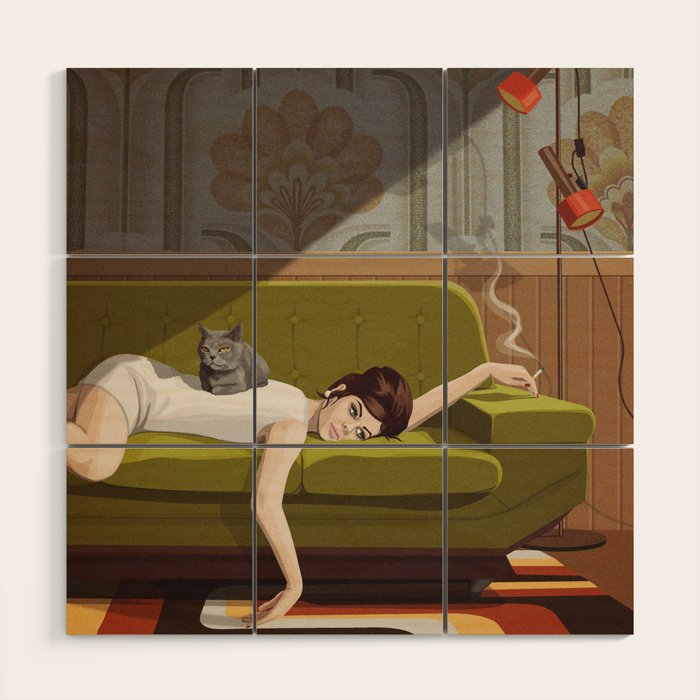 Waiting Game Wood Wall Art Gallery Image 1