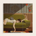 Waiting Game Wood Wall Art Gallery Image 1