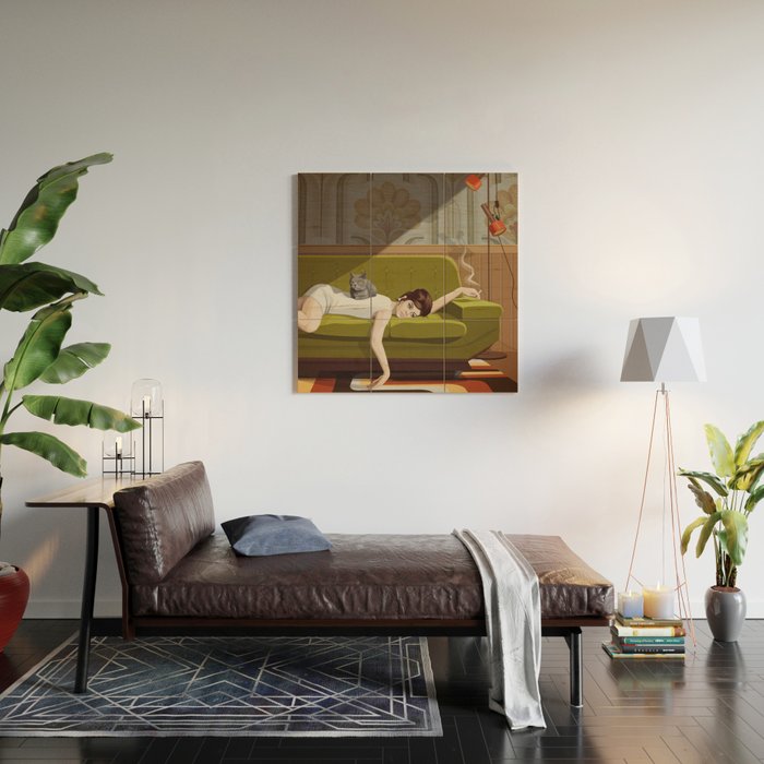 Waiting Game Wood Wall Art Gallery Image 2