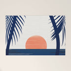Winter Sunset / Abstract Landscape Welcome Mat Gallery Image 1